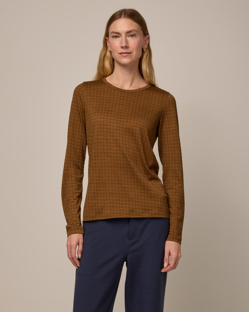 Sloan Signature Fitted Tee by Wool&, 78% Wool, 22% Nylon