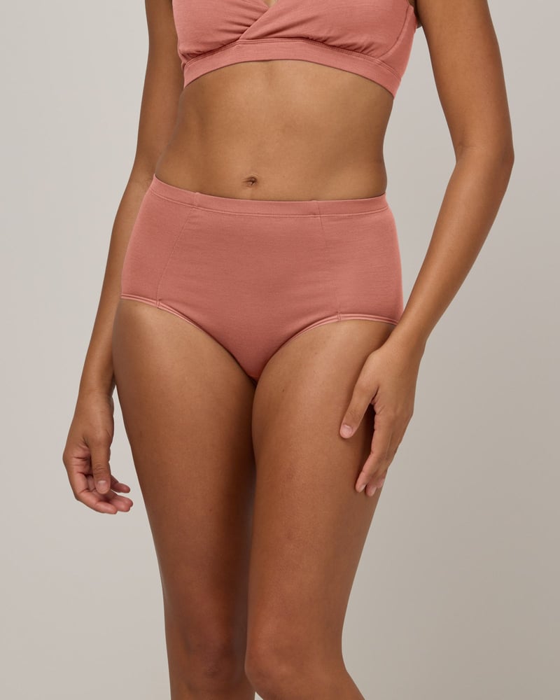 Roam High Waist Bikini by Wool&, 68% Wool, 25% Nylon, 7% Elastane