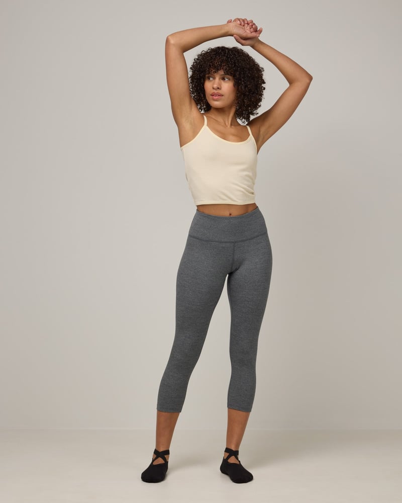 Summit Crop Legging by Wool&, 68% Wool, 22% Nylon, 10% Elastane