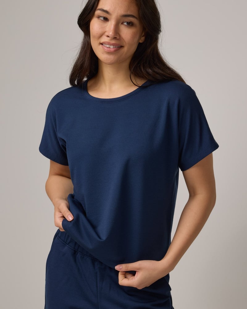 Carina Sweatshirt Tee by Wool&, 75% Wool, 22% Nylon, 3% Elastane