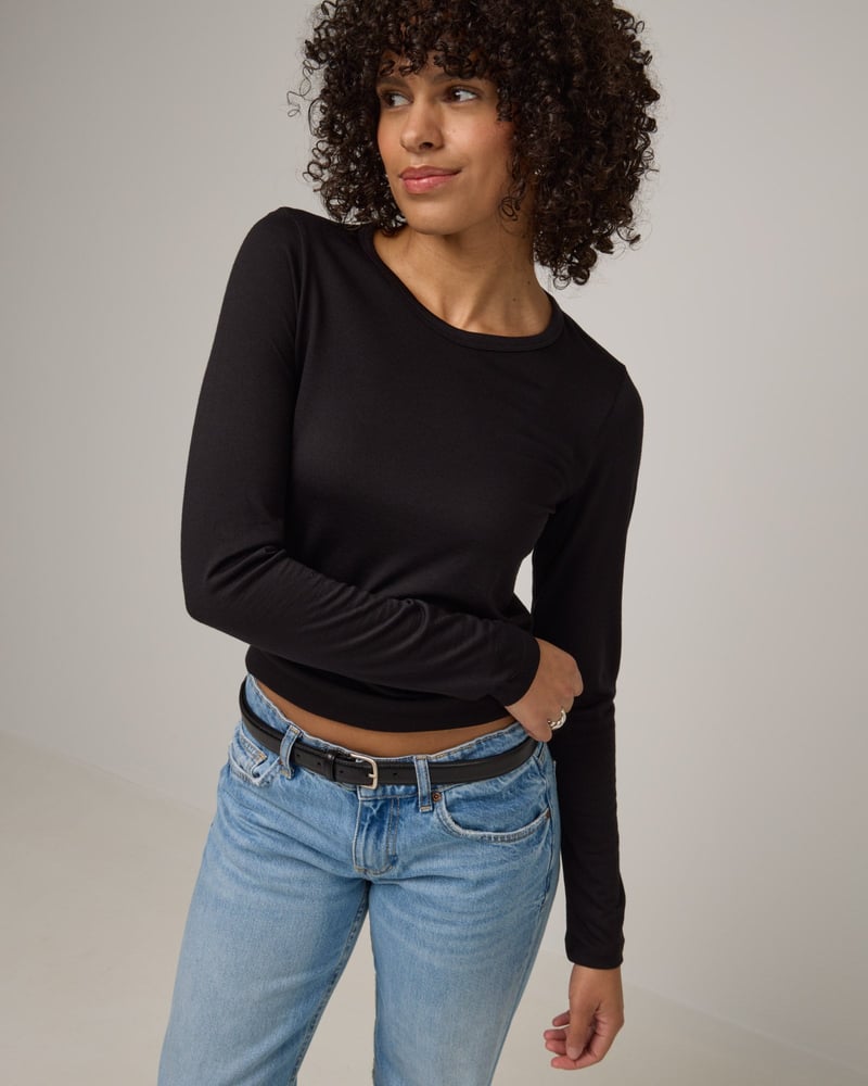 Sloan Signature Fitted Tee by Wool&, 78% Wool, 22% Nylon