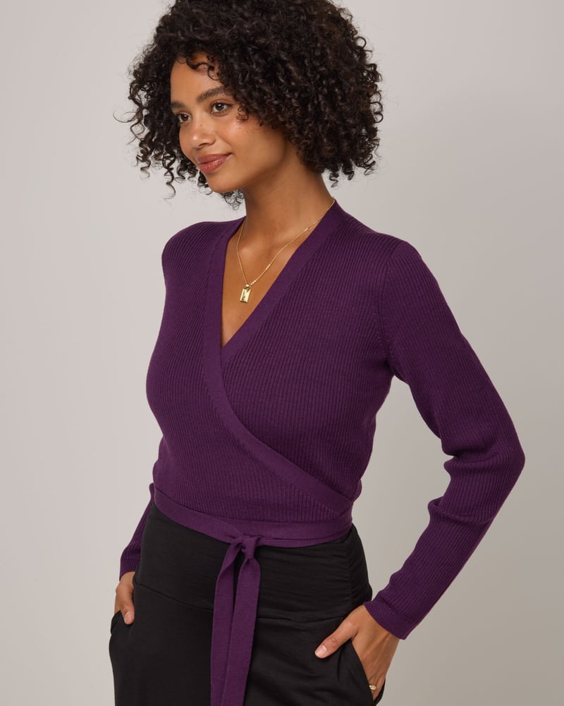 Adeline Wrap Sweater by Wool&, 100% Wool