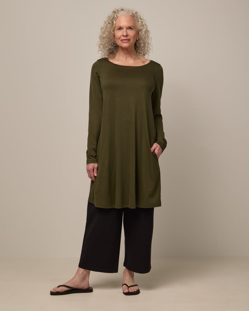 Rowena Swing Dress by Wool&, 78% Wool, 22% Nylon