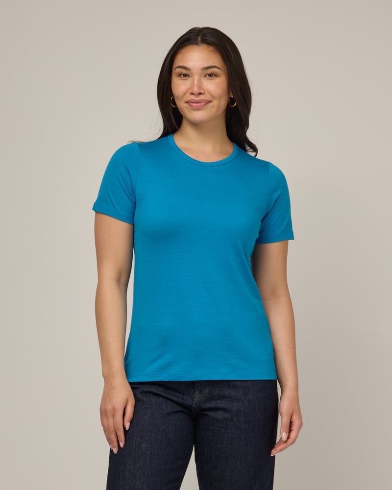 Cara 100% Wool Fitted Tee by Wool&, 100% Wool
