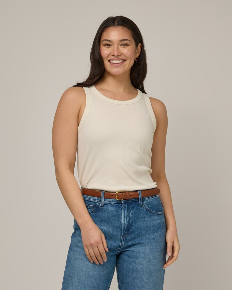 Lily Ribbed Tank by Wool&, 74% Wool, 26% Nylon