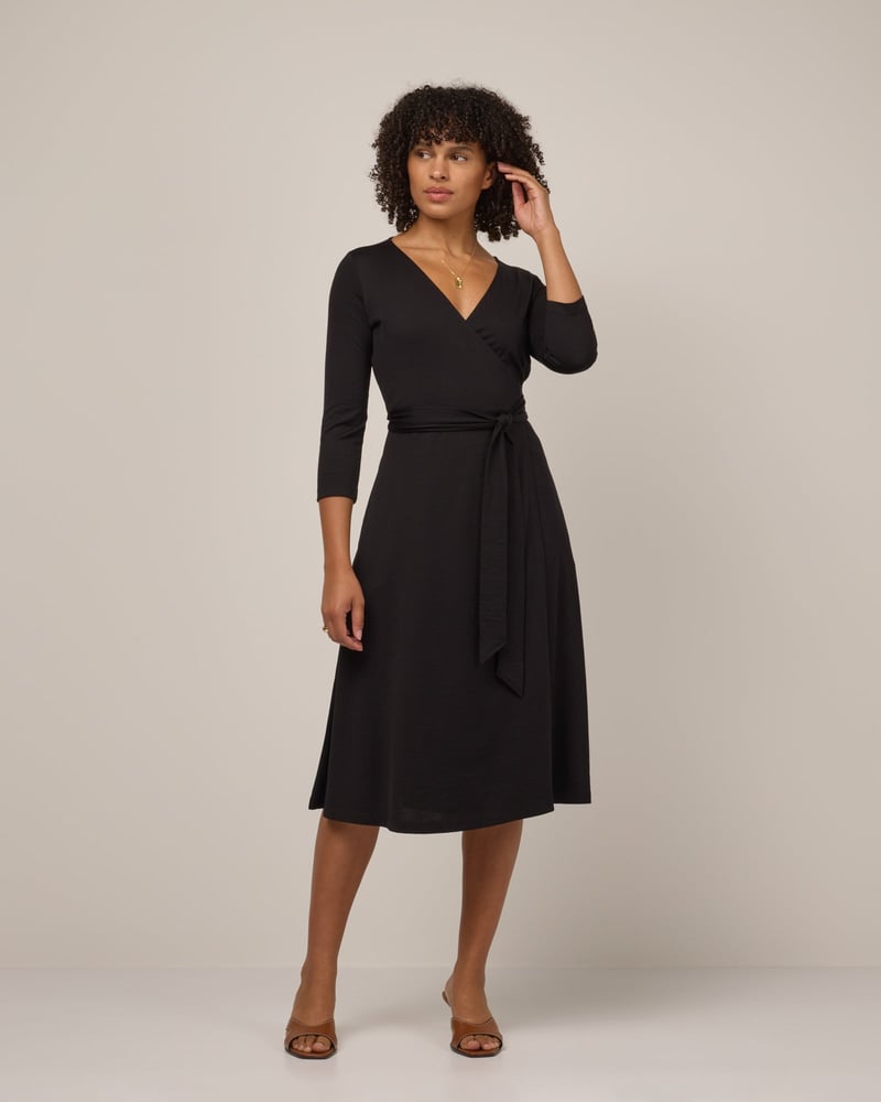 Alana Wrap Dress by Wool&, 78% Wool, 22% Nylon