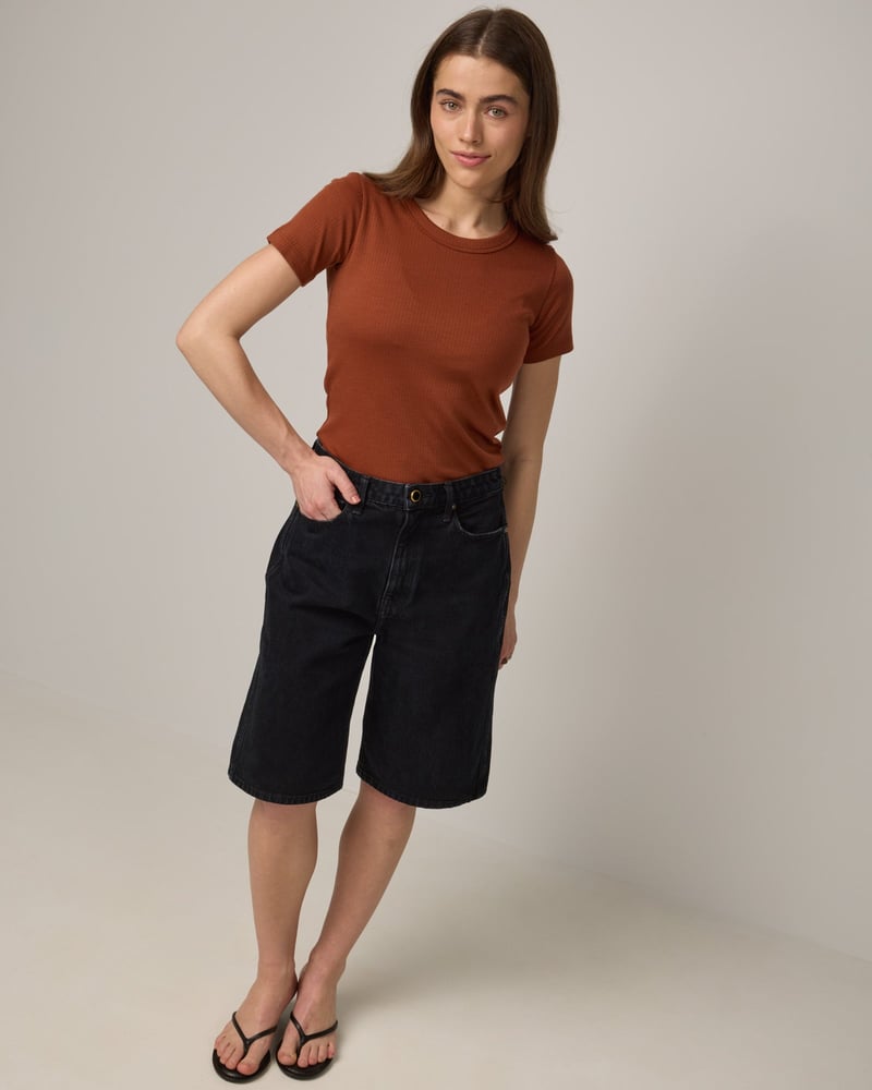 Taylor Ribbed Tee by Wool&, 74% Wool, 26% Nylon