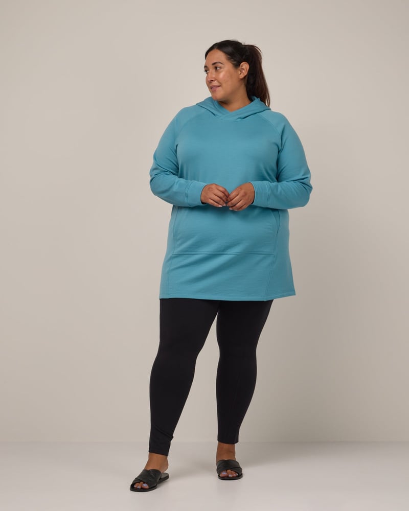 Everett Hoodie Tunic by Wool&, 75% Wool, 22% Nylon, 3% Elastane