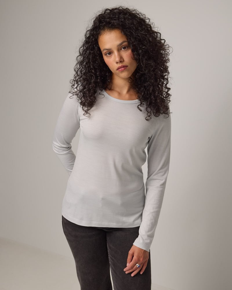 Sloan Signature Fitted Tee by Wool&, 78% Wool, 22% Nylon