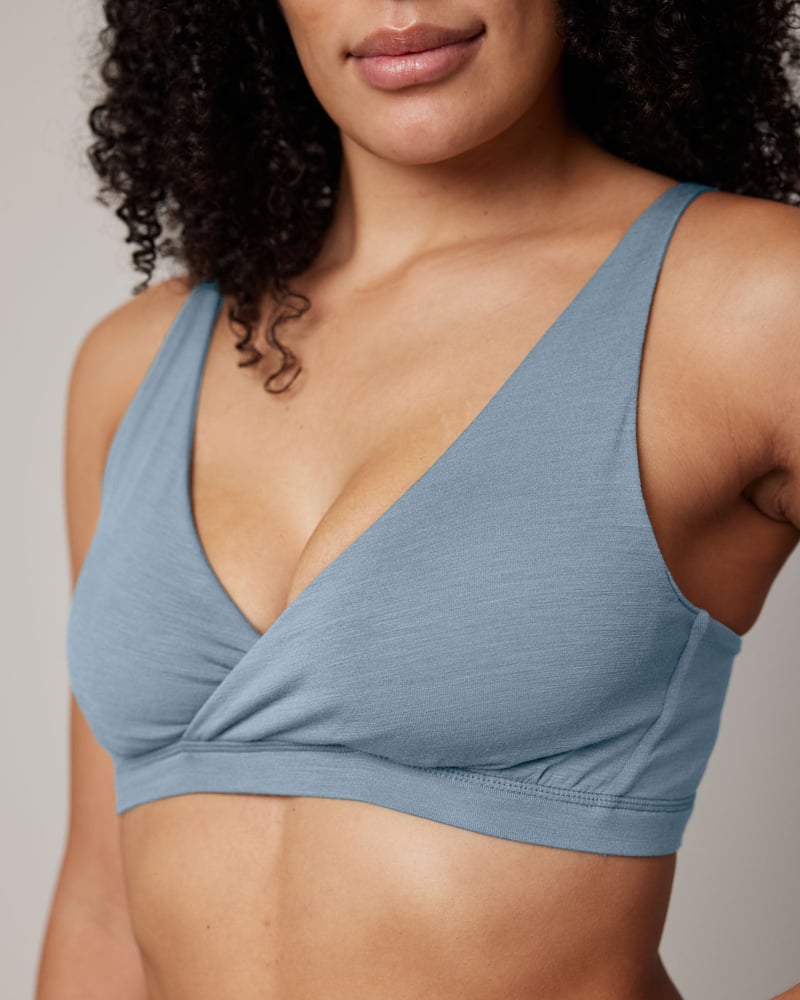 Roam Convertible Wrap Bra by Wool&, 68% Wool, 25% Nylon, 7% Elastane