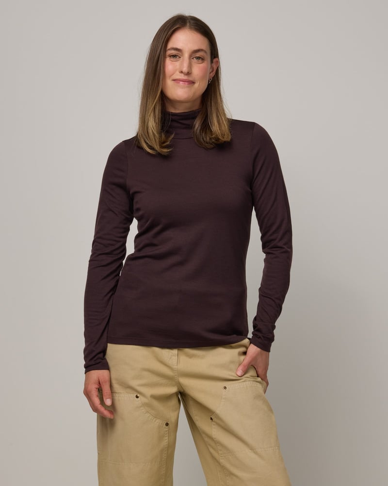 Addison Turtleneck Top by Wool&, 78% Wool, 22% Nylon
