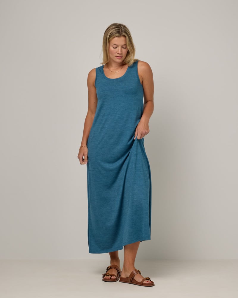 Audrey TENCEL™ Maxi Dress by Wool&, 49% Wool, 33% Lyocell, 18% Nylon