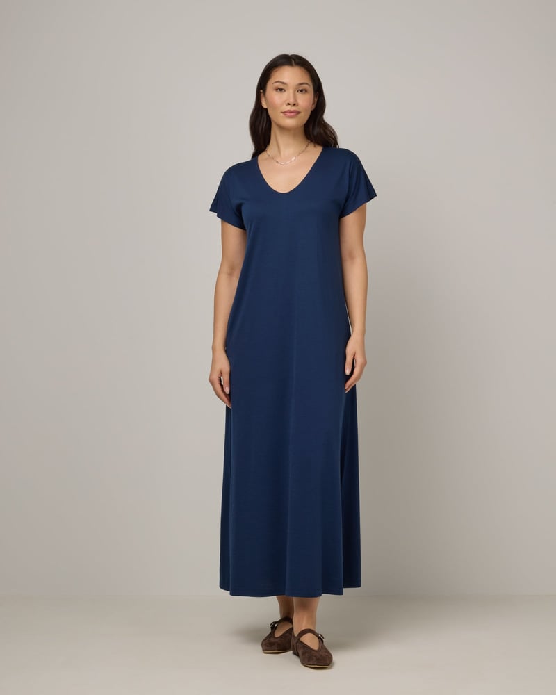 Freya Maxi Dress by Wool&, 78% Wool, 22% Nylon